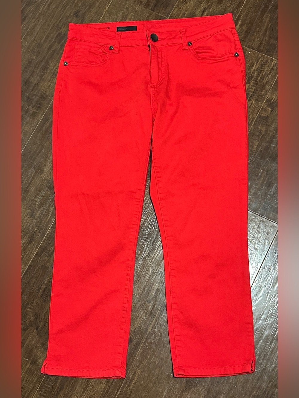 Kut From the Kloth Red Crop Skinny Jeans 10